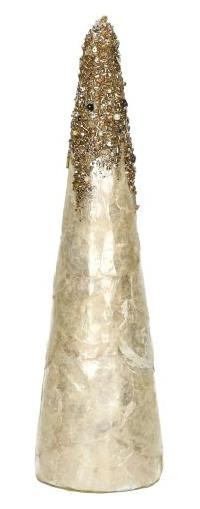 Pomax Home Collection Brillante kerstboom, goud, Hoogte: 30 cm