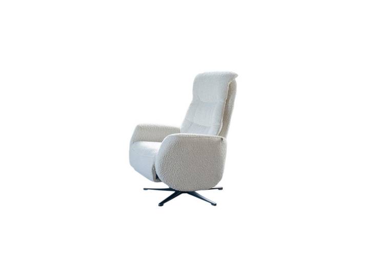 Kawola Relaxsessel Sari Hellgrau Webstoff Relaxfunktion, Metall, Füllung: Schaumstoff, 77x108x89 cm, Wohnzimmer, Sessel, Relaxsessel
