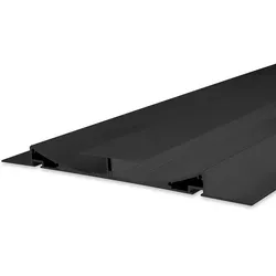 ISOLED LED Trockenbau-Leuchtenprofil DOUBLE CURVE, indirektes Licht, für 2 LED-Strips, Aluminium, 200cm, Schwarz eloxiert RAL 9005 ISO-113914