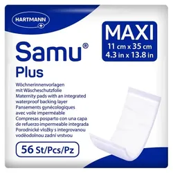 SAMU Wöchnerinnen Vorlagen Plus maxi 11x35 cm 56 St