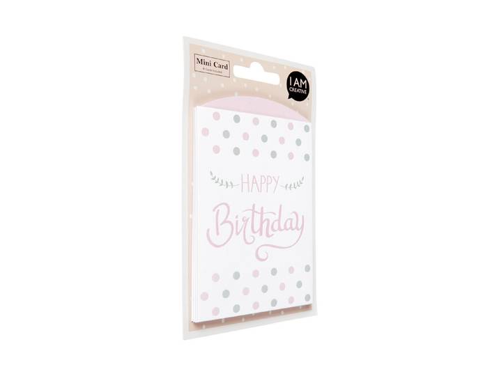 I AM Creative Happy Birthday Karten-Set 8 Stück