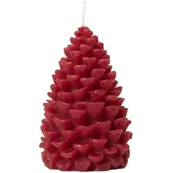 2x Broste Copenhagen, Kerzen, Pine Figure Kerze Burgundy, 7 x 10 cm (1 Stk.)