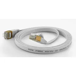 Wantec 7010 Netzwerkkabel Weiß 7 m Cat6a F/FTP (FFTP)