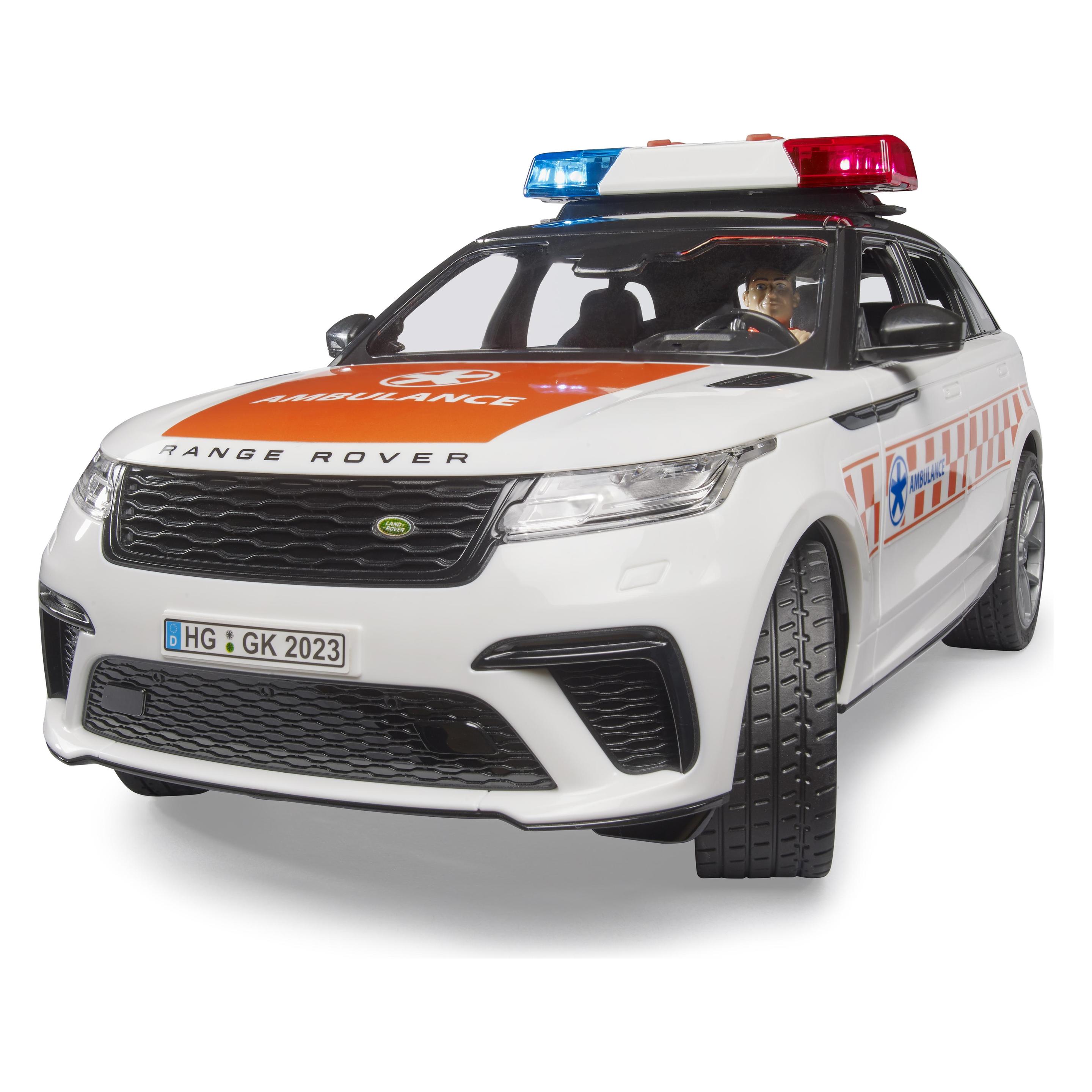 Bruder Range Rover Velar Notarztfahrzeug mit Fahrer (02885)