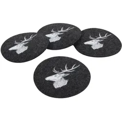 Untersetzer-Set REINDEER (D 10 cm) - D 10 cm