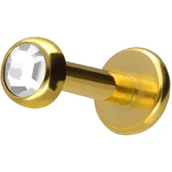 Titan Labret mit Innengewinde KRISTALLDISC