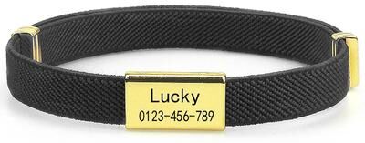 Uplift Treasures Personalized Engraved Cat Collar With Breakaway Safety Buckle black And Tag onesize 5 12in