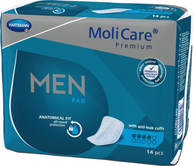 PAUL HARTMANN AG MOLICARE Premium MEN Pad 4 Tropfen 14 St 13982513
