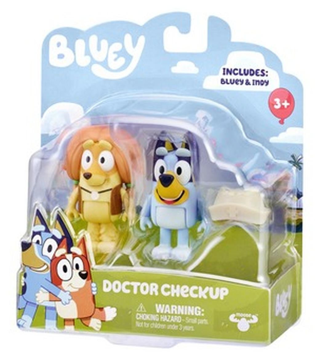 Bluey Medische controle set met 2 figuurtjes en accessoires