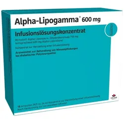 ALPHA-LIPOGAMMA 600 mg Infusionslösungskonz. 10X24 ml