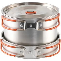 Easy Camp Moss 4 Kochset 8 teilig inkl Pfanne / Deckel / Becher / Teller