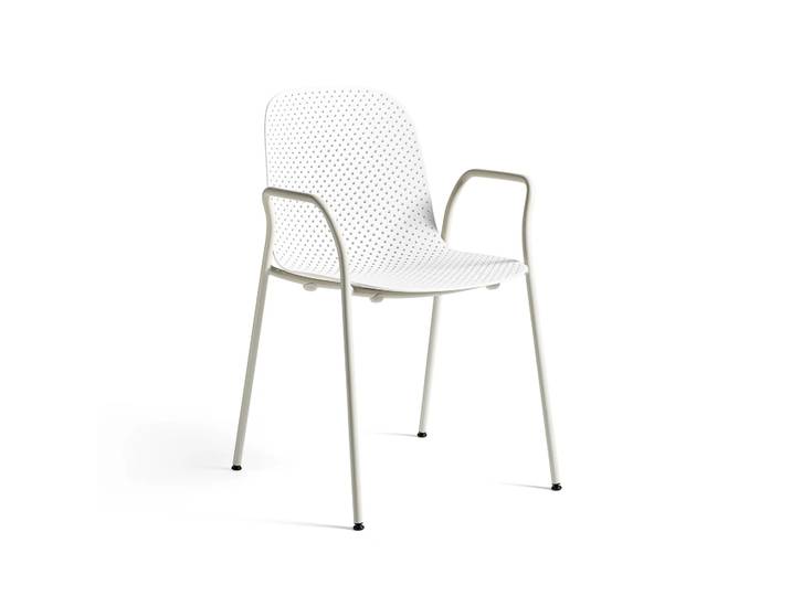 HAY 13Eighty Armlehnstuhl Chalk white-grey white