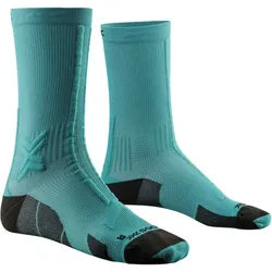 X-SOCKS Trailrun Discover Crew Laufsocken E360 - lake green/sunset blue 42-44