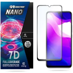 Crong 7D Nano flexibel Glas - 9H Hybridglas für vollständig Display Xiaomi Mi 10 Lite