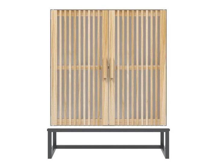 CHIC Buffet Blanc 60 x 30 x 75 cm avec charge maximale 70 kg et look intemporel &sfl83w