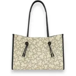 TOUS für Damen. 2002436901 Kaos Icon XL Einkaufstasche beige (OSFA), Lässig, Stoff