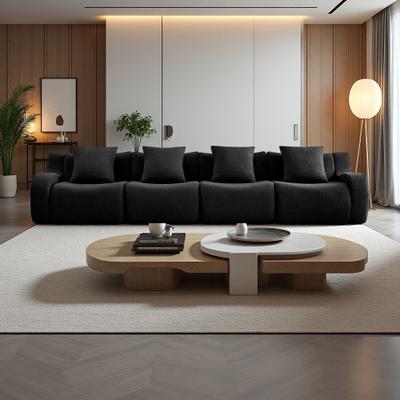 Teddy Boneless Sofa with Curved Armrests and No Assembly Required