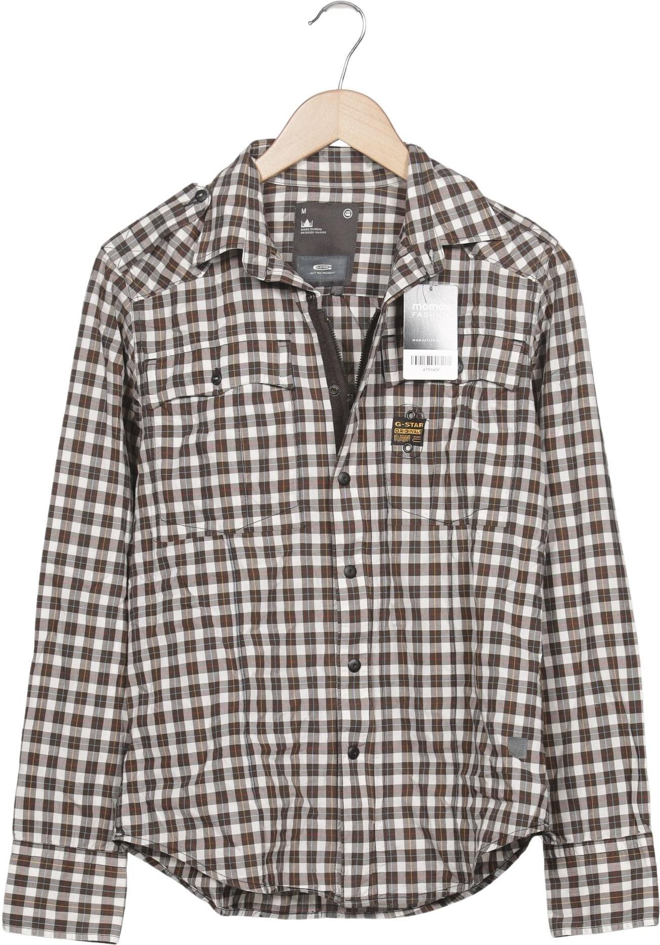 G Star RAW Herren Hemd, Mehrfarbig, Gr. M, Baumwolle - Second Hand