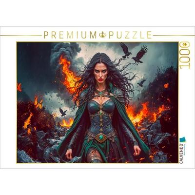 CALVENDO Puzzle The Morrigan, Göttin des Krieges und des Todes | 1000 Teile Lege-Größe 64x48cm Foto-Puzzle für glückliche Stunden