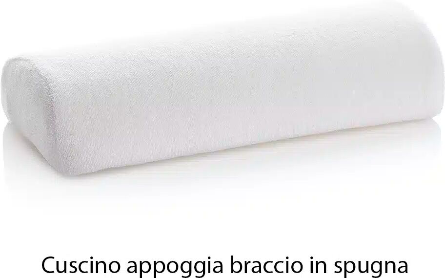 Cuscino appoggia braccio in spugna bianco