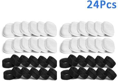 Inspired Living PetPure Replacement Filter Set For 3.2L Cat Water Fountains 24pcs