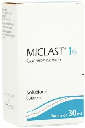 PIERRE FABRE ITALIA SpA Pierre Fabre Miclast 1% Soluzione Cutanea 30ml - Trattamento Antimicotico per Infezioni della Pelle