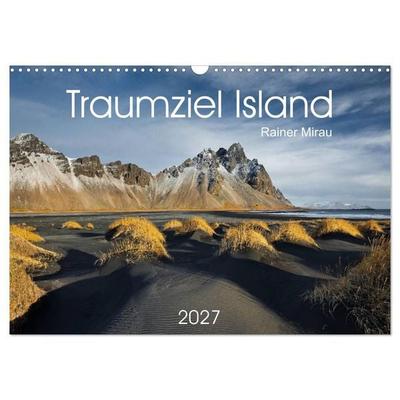 Traumziel Island 2027 (Wandkalender 2027 DIN A3 quer), CALVENDO Monatskalender