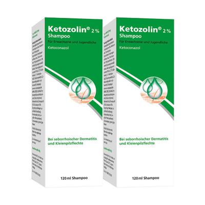 Ketozolin 2% Shampoo Doppelpack 2x120 ml