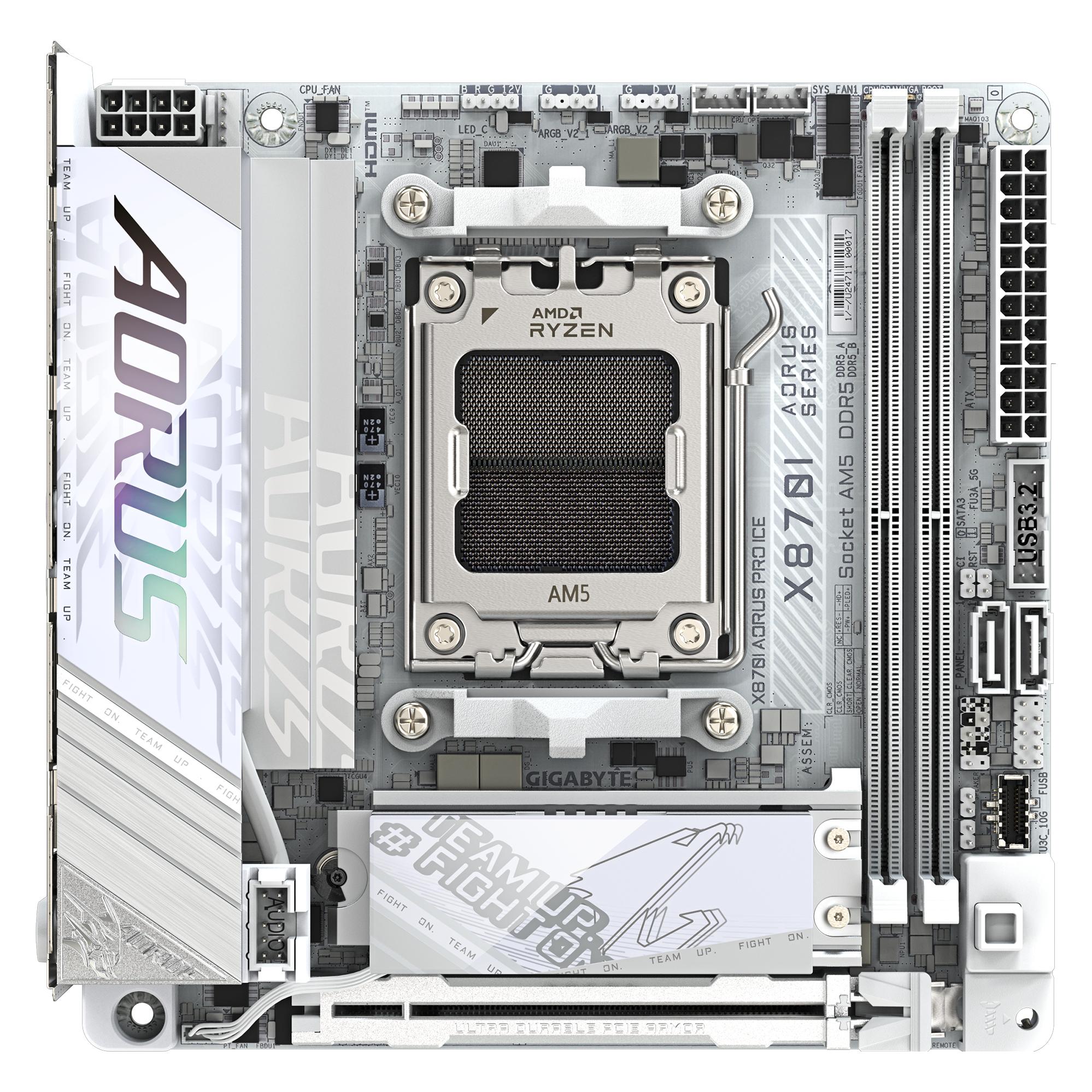 Gigabyte X870I AORUS Pro ICE (AM5, AMD X870, Mini-ITX) (X870I AORUS PRO ICE)