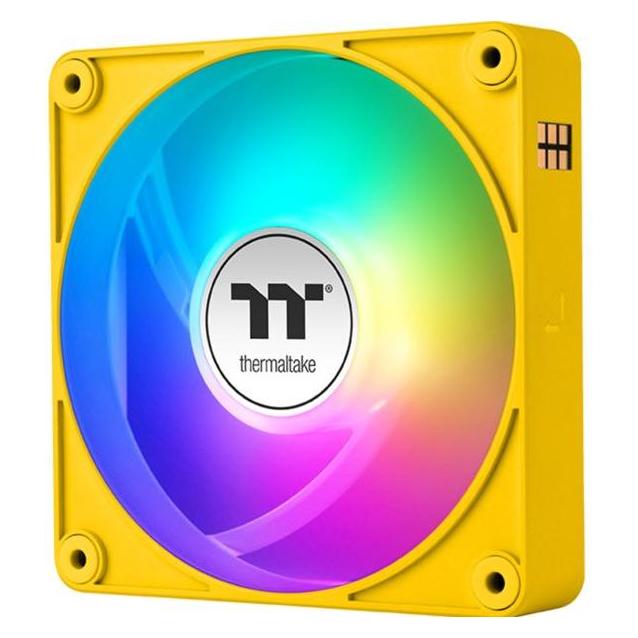 Thermaltake TT CT140 EX Reverse ARGB PC Cooling Fan 3 Pack Bumblebee (140 mm, 3x) (CL-F227-PL14BB-A)