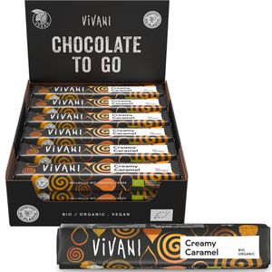 Vivani Schokoriegel Creamy Caramel, BIO, 720g, je 40g, 18 Riegel