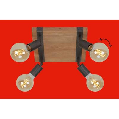 BRILONER LEUCHTEN LED Deckenspot "WOOD BASIC", braun, Leuchten, LED Deckenspot