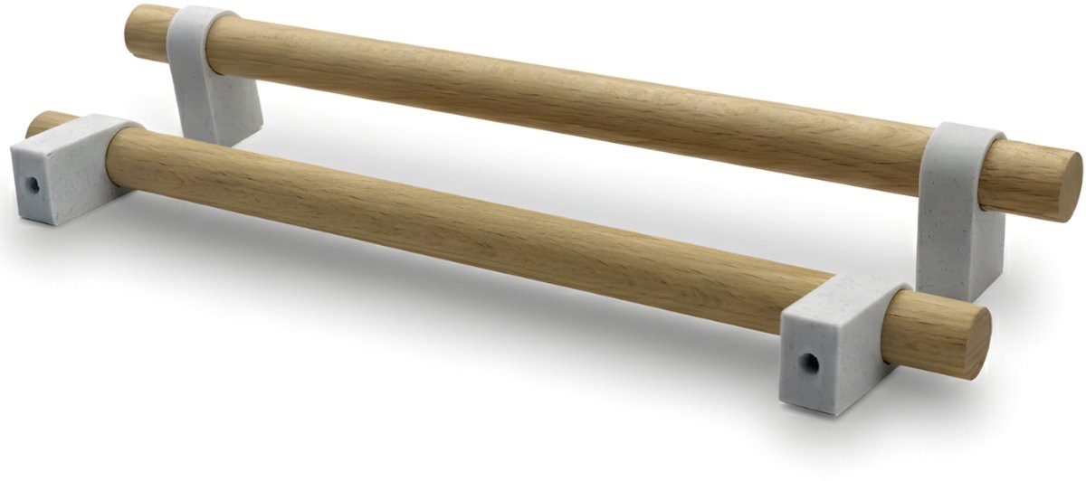 Home 3D Handgrepen Stracciatella - 2 stuks - 192 mm - Beukenhout - Inclusief schroeven