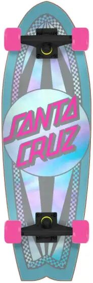 Santa Cruz Skateboards Cruiser Skateboard Santa Cruz Shark (8.8" - Prismatic Dot) taglia 8.8"