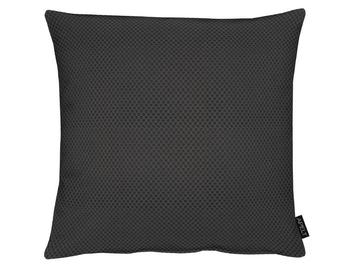 Dekokissen APELT Miles , schwarz (schwarz, weiß), B:46cm L:46cm, Polyester, Dekokissen_Sitzkissen_Kissenhüllen, Dekokissen