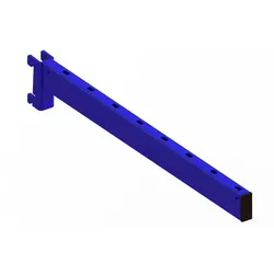 Kragarm vierkant 800x70x30mm 250kg enzianblau RAL 5010 KF.besch. Kunststoffkappe - enzianblau