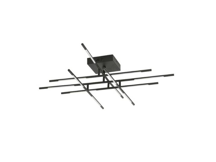 Nova Luce Deckenleuchte Raccio - Schwarz , 6-armig Modern Leucht