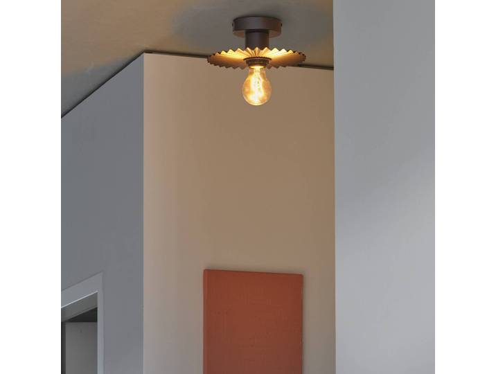 OSRAM Deckenlampe Decor Plissee, dimmbar, alu / grau / zink, für Wohn- / Esszimmer, Metall, Modern, Deckenlampe