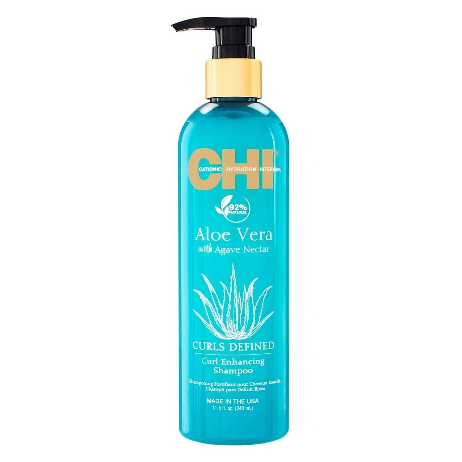 CHI Aloe Vera - Curl Enhancing Shampoo (Flüssiges Shampoo, 340 ml) (G840421)