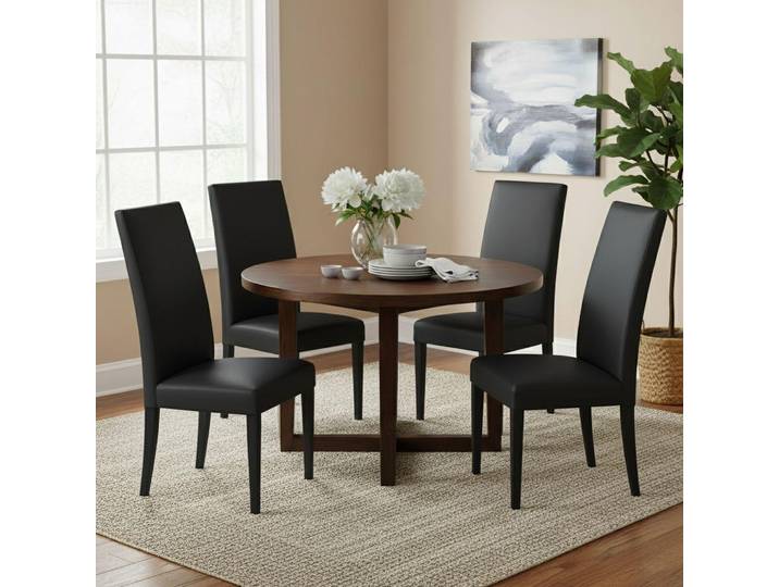 Ferraris - ensemble de chaises\, Noir\, 4 chaises