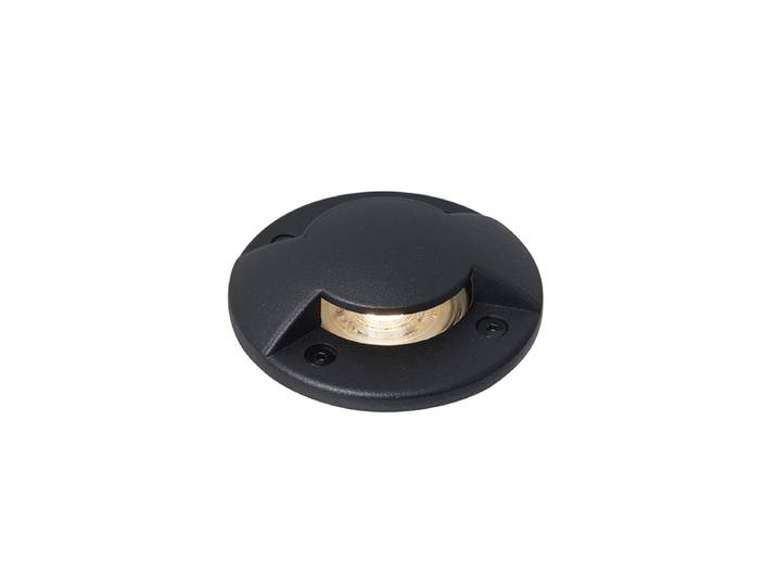 Spot de sol moderne noir GU10 50mm à 2 lumières IP65 - Cellar