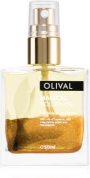 Olival Magical Gloden Oil óleo seco multifunções com brilhantes para rosto, corpo e cabelo 50 ml. Magical Gloden Oil