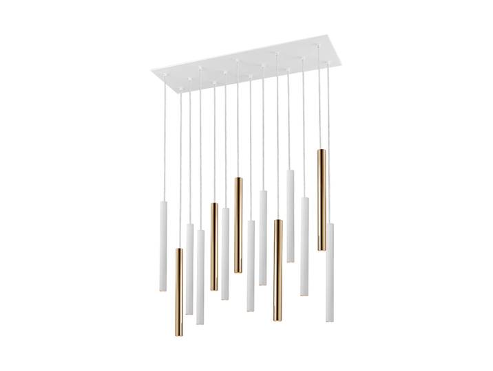 LED Design Hängelampe „Varas“ 14-flammig Weiss / Gold Schuller