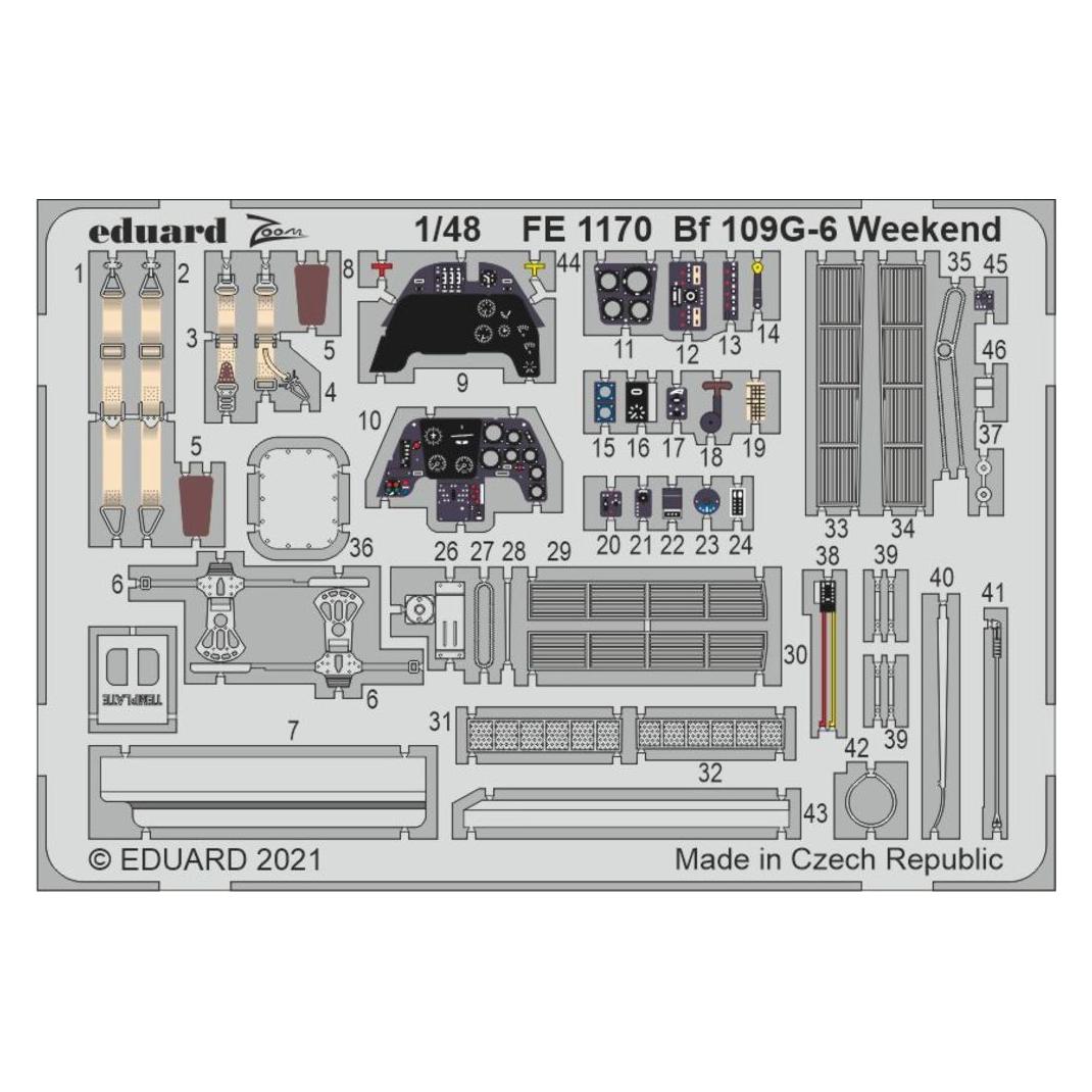 Eduard Bf 109G-6 Weekend 1/48 for (FE1170)