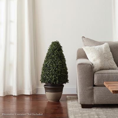 Pure Artificial Boxwood Topiary 36-Inch Faux Plant in Sturdy Pot