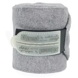 EQuest Alpha Fleece Bandage für Pferde, 4er Set - Grau Melange