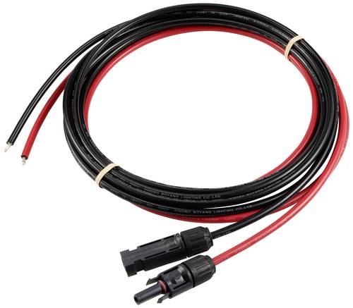 Sygonix SY-6408050 Solarstecker auf offenes Ende Solar-Kabel 6mm² Kabellänge 3m