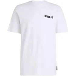 ADIDAS Herren Shirt NOVELTY CARDS GRAFIK, Größe XXL in Weiß Weiß