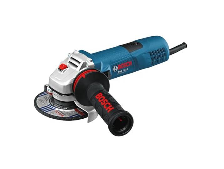 Bosch PRO Meuleuse angulaire GWS 7-115 E Plus petite circonférence de la catégorie 720 W avec présélection de vitesse Meuleuse Angulaire GWS 7-115 E