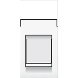 Niko Züblin 101-65250 Anschlussmodul, 22,5 x 45, zum Einbau eines RJ Steckers in eine Steckd 10165250
